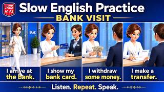 Bank Visit English | Withdraw Money & Make a Transfer | A1–A2