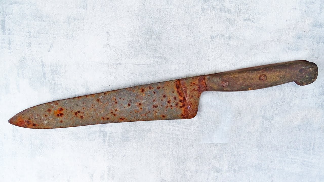 Restoration Rusty USSR Kitchen Knife YouTube