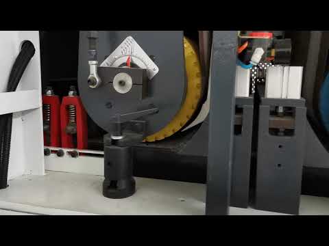Veneer , plywood sanding line : step 4   thickness setup meter calibration