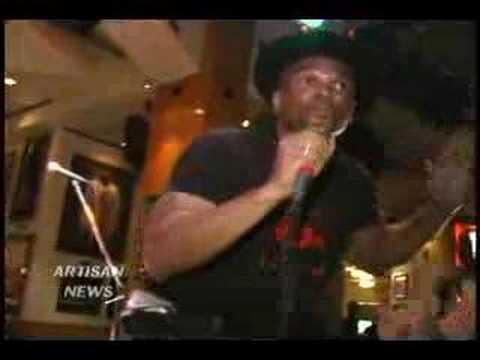 DARRYL MCDANIELS OF RUN DMC HELPS HARD ROCK AND MU...