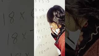 Multiplication table 18 Trick #maths trick #shortvideo #fun #table #super fast 👍🏻