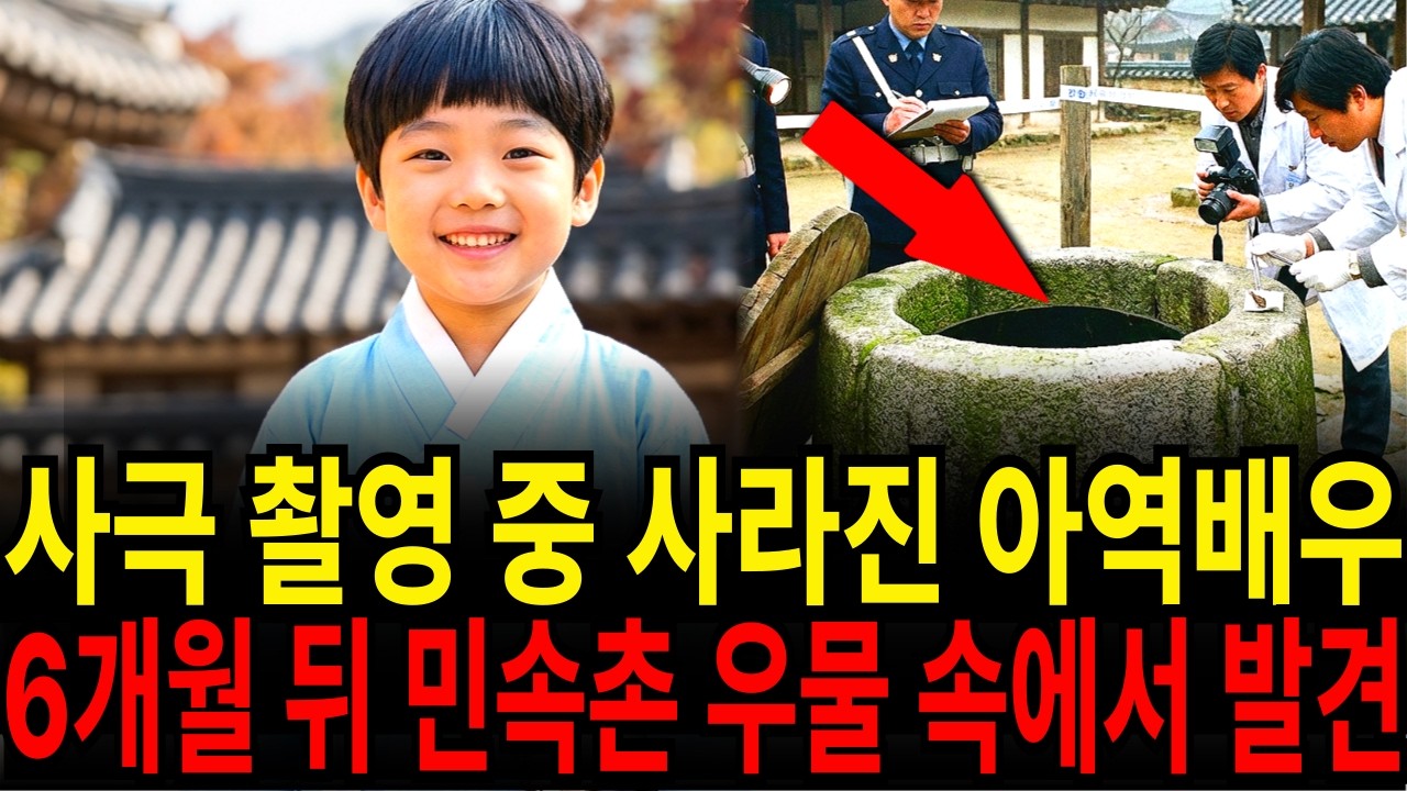1983년 민속촌 사극 촬영 중 사라진 9살 아역배우... 6개월 뒤 우물 속에서 충격적 형태로 발견