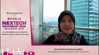 ETHRNexTechSEA - Presenting Kamaliah Kasmaruddin, Development Consultant at PwC Malaysia