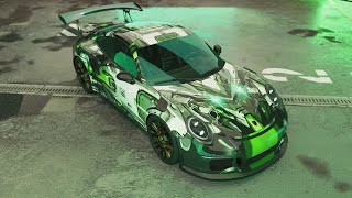 Porsche 911 GT3 RS (Viridescent Gundam Car Wrap)