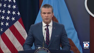 Hegseth, Trump speak about Iran strikes
