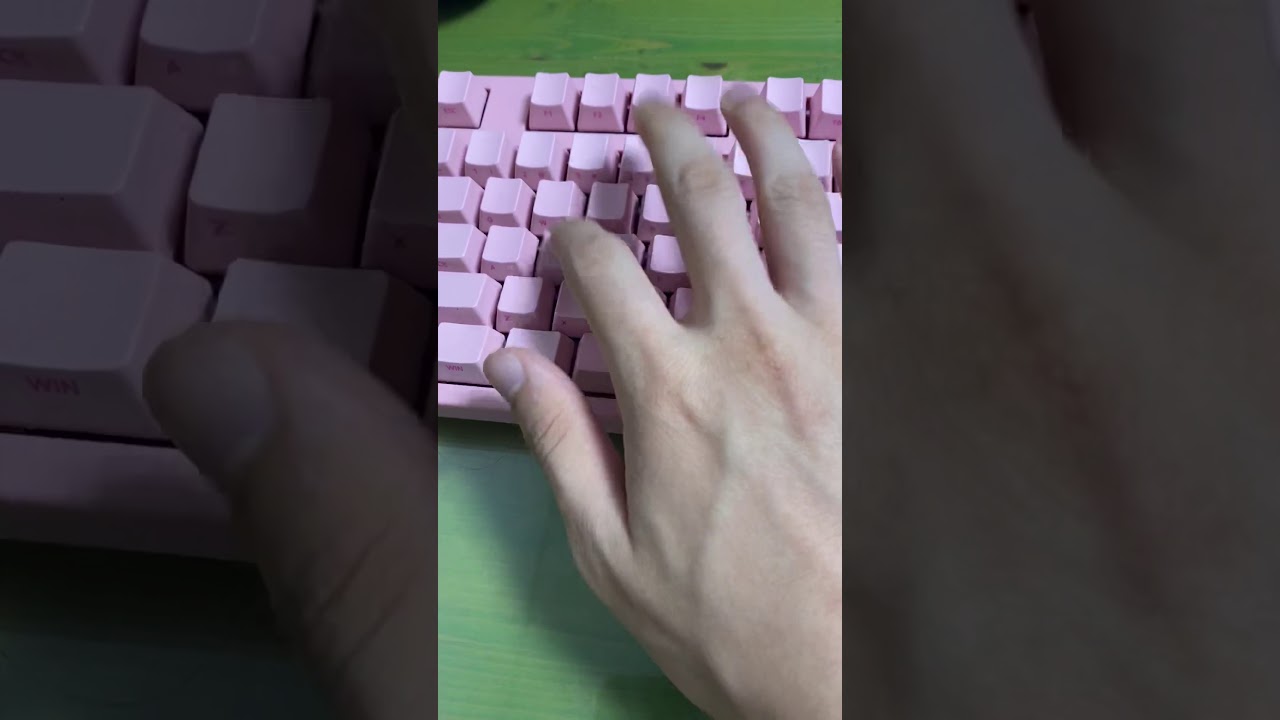 더키제로3087(저소음 적축) 타건감 소리