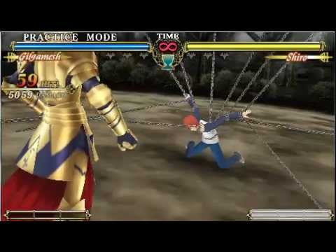 Gilgamesh Holy Grail Combo Psp Fate Unlimited Codes Youtube