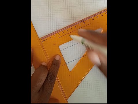 How to draw parallel lines using set squares