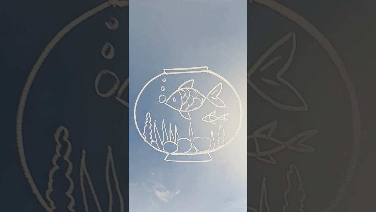 easy aquarium drawing 