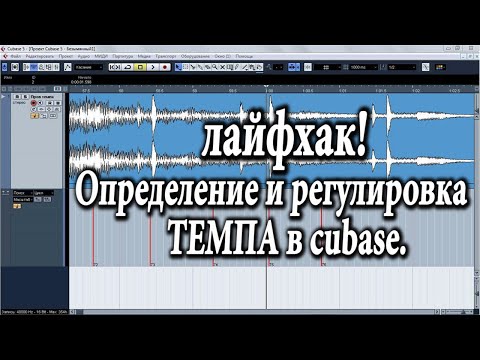 КАК ПРОСТО и ТОЧНО ОПРЕДЕЛИТЬ И ОТРЕГУЛИРОВАТЬ ТЕМП в cubase pro