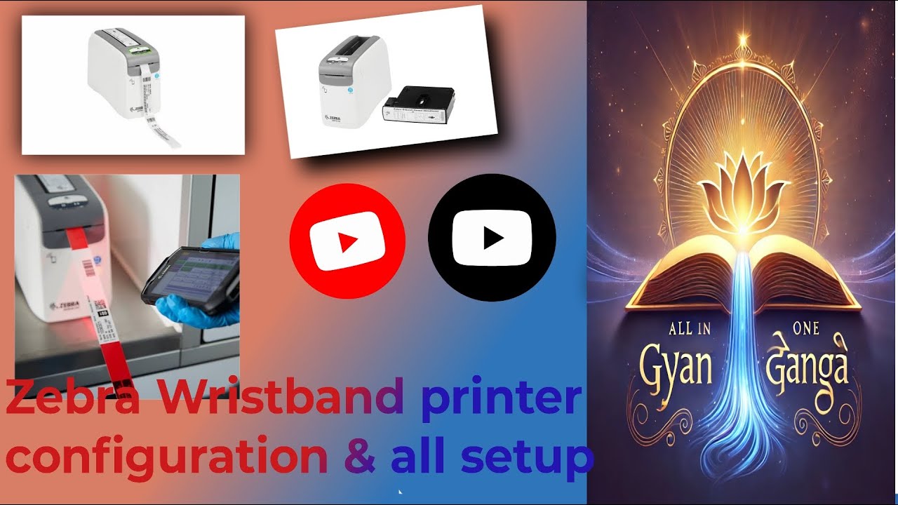 Zebra Wristband printer configuration kaise kare| How to configure ...