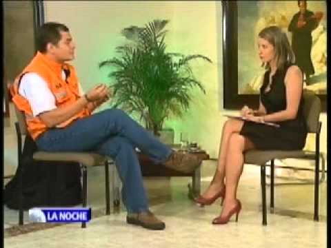 Rafael Correa habl en exclusiva con Claudia Gurisatti, para el programa La Noche de NTN24 - 01