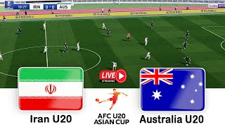 Iran vs Australia LIVE | AFC U20 Asian CUP 2023 Match LIVE Today - Realistic Football Simulation