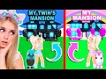 OPPOSITE *TWIN* BUILD CHALLENGE In Adopt Me! (Roblox)