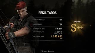 RE4 Remake Mercenaries Krauser Vilarejo Rank S++