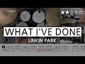 027 | What I've Done - Linkin Park (★★☆☆☆) Pop Drum Cover Score Sheet Lessons Tutorial | DRUMMATE