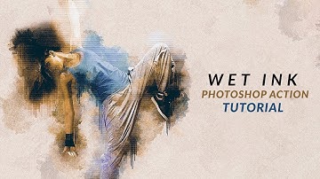 Wet Ink Photoshop Action Tutorial