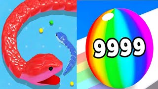 “Snack Clash vs Number Ball Blend Fun Challenge Game Satisfying ASMR Viral Addictive 🍔⚽🔥”  screenshot 1