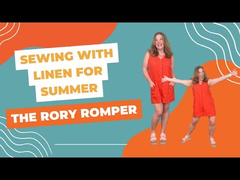 【THE MOZZ】Julie Linen Setup Sewing with Linen for Summer: Rory Romper - YouTube