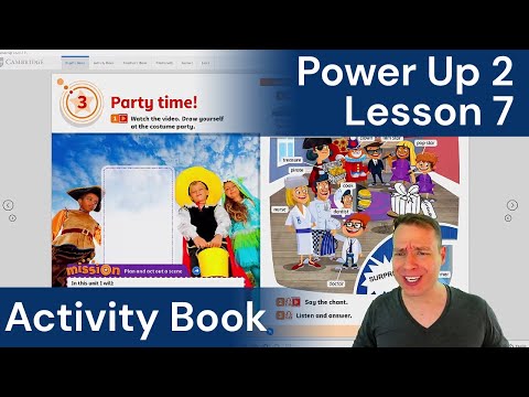 Practice Jobs In English Power Up 2 Workbook Unit 3 Lesson 1 Party Time With Teacher AJ 