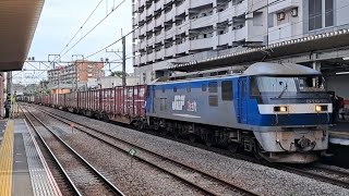 JR貨物EF210形EF210-135牽引コンテナ貨物列車西国分寺駅通過(2023/5/21)