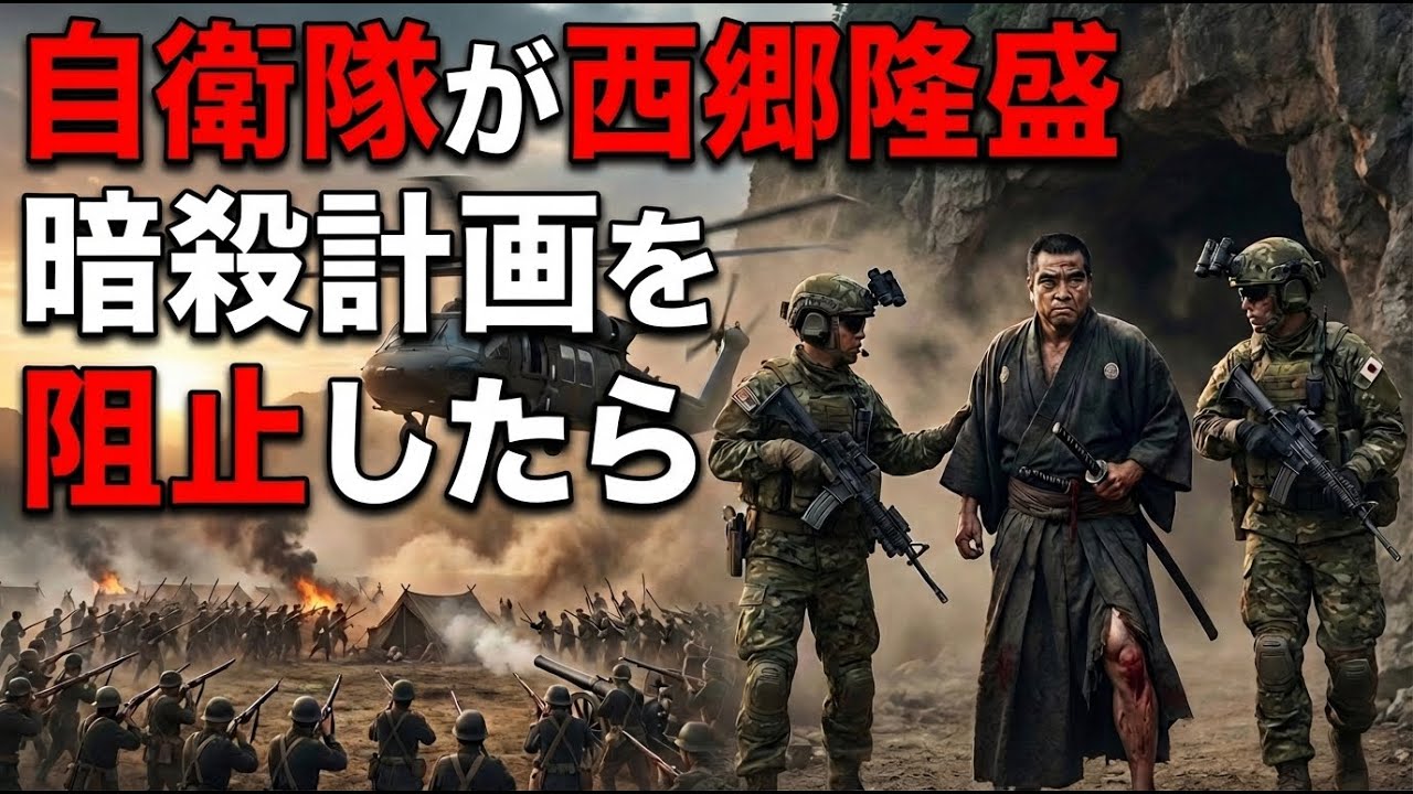 【西南戦争】もしも現代の自衛隊が西郷隆盛の薩摩軍を支援したら？城山の最期を回避し、明治政府と和解【AIシミュレーション】