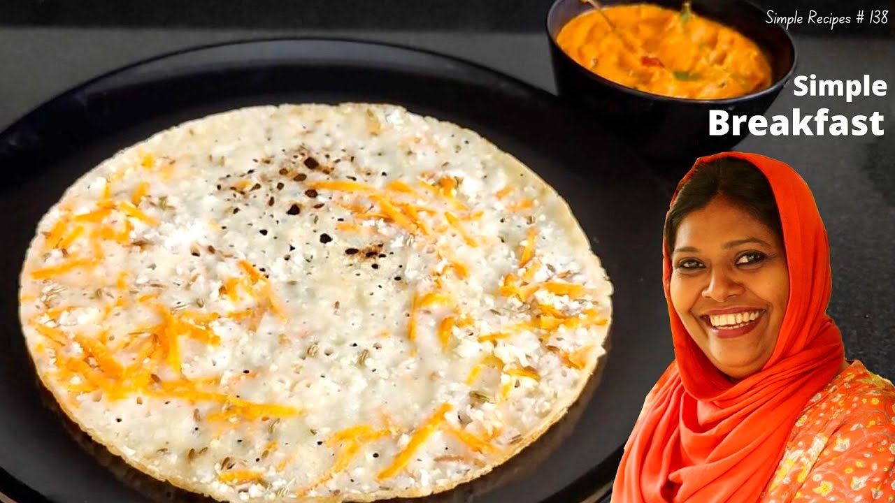 Simple & Healthy Breakfast Recipe | Variety Neer Dosa & Chatni | Salu Simple Recipes # 138