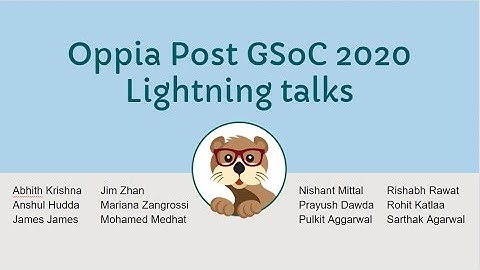 Post GSoC 2020 Lightning Talks and tips for future students!