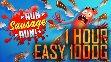 Run Sausage Run | All Achievements in 1 Hour Guide - Easy 1000G