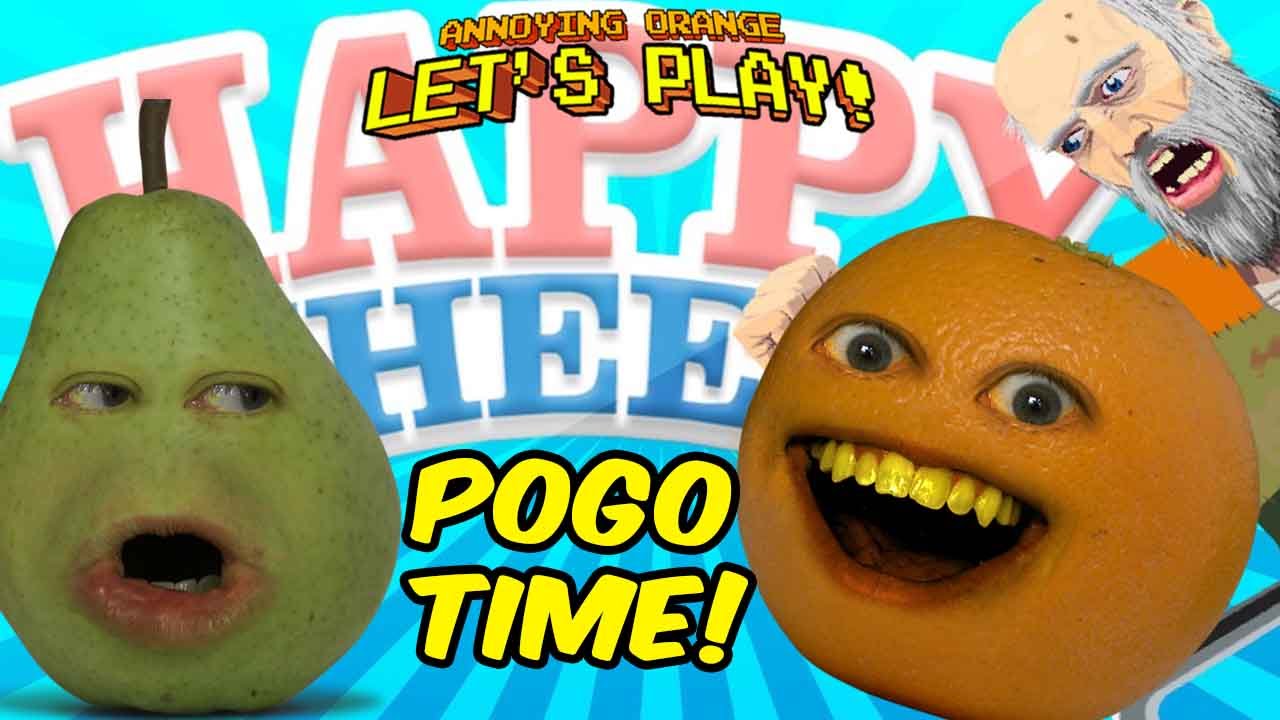 Annoying Orange Happy Wheels Pogo Time Youtube - bread annoying orange roblox