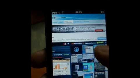 Video demo ABYTY Browser with Flash player Silverlight runed on ipod without jailbreak.