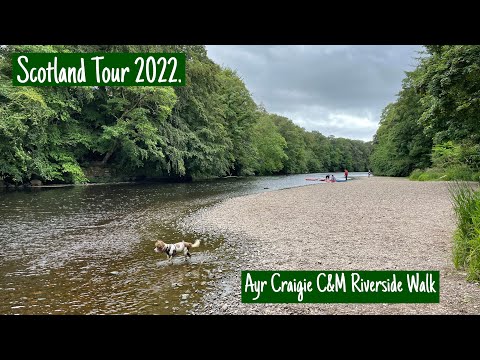 Scotland Tour 2022 | Ayr Craigie Gardens Riverside Walk.