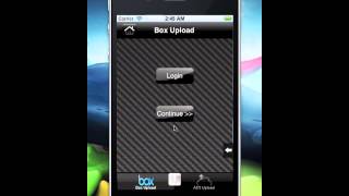 Cloud BOX login info screenshot 1