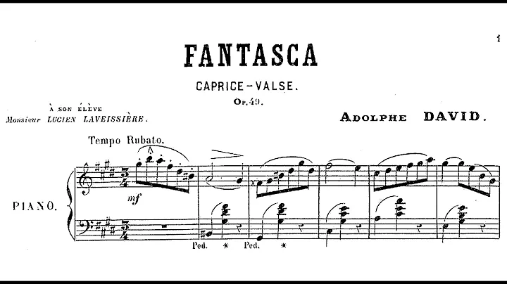 Adolphe David: Caprice Valse in c sharp minor "Fan...