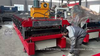 double layer 840 and 836 roof panel and corrugated roll forming machine