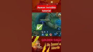 Aamon invisible tutorial #shors #shortyt #mlbb