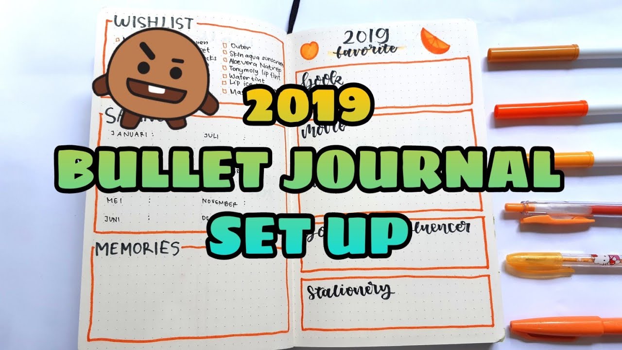 MY 2019 BULLET JOURNAL SET UP || INDONESIA bullet journal setup for beginners