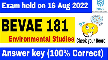 Bevae 181 answer key 2022 | bevae 181 june 2022 answer key | Bevae 181 Answer key of today