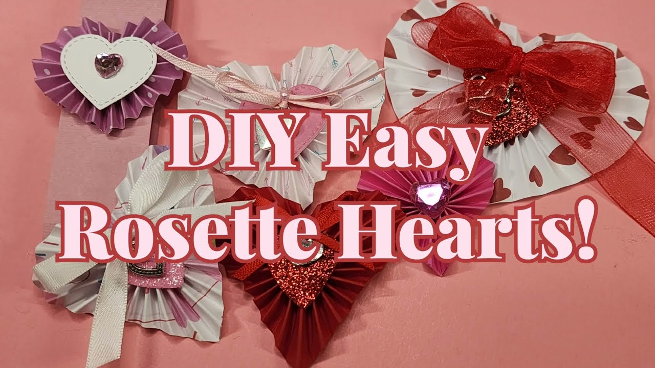 Простая розочка-сердечко своими руками! Без штампов! Обязательно попробуйте!