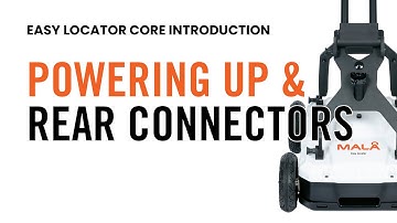 MALÅ Easy Locator Core: Power button and rear connector panel