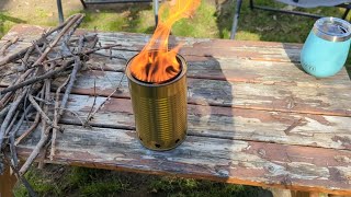 $4.08 DIY Smokeless Solo Stove Firepit