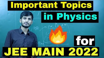 Important Topics in Physics for JEE Main | By-Kartikey Sir(IIT BHU)