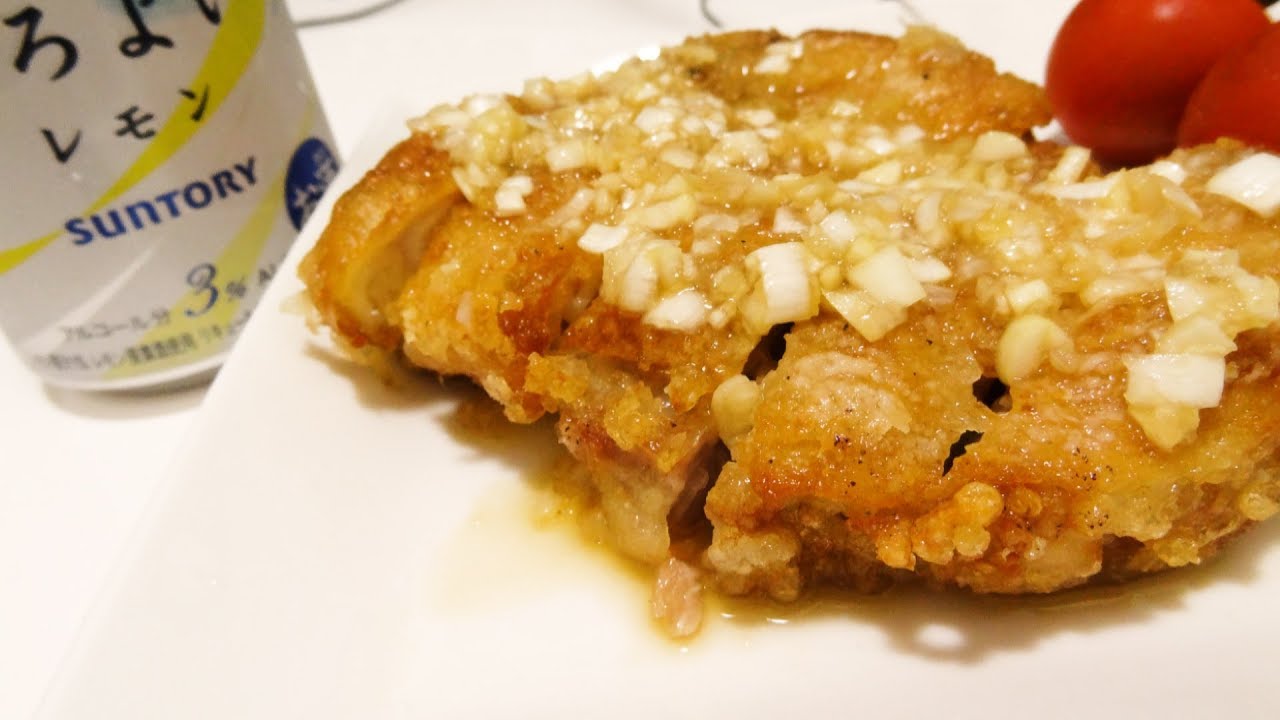 * Eating ASMR*チキン肉を揚げる 油淋鶏を食べる 炭酸を飲む*囁き声 咀嚼音*