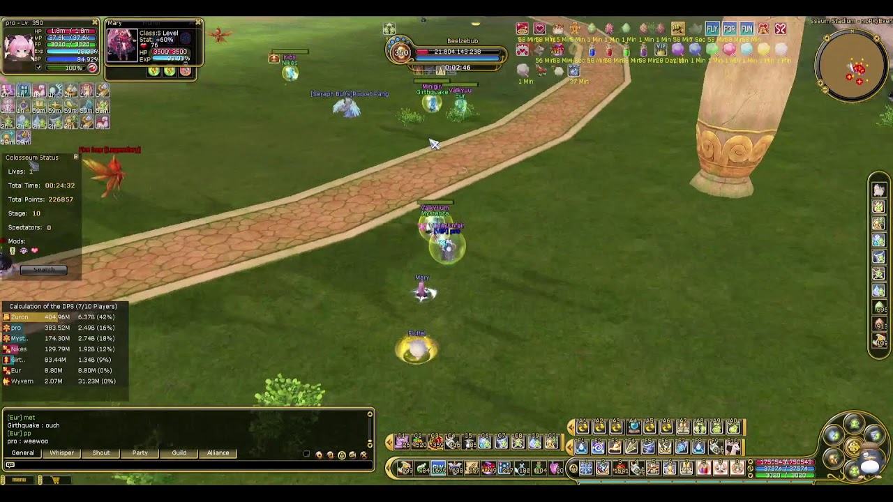 Insanity Flyff - Legendary Colosseum Run #12 [Arca POV]