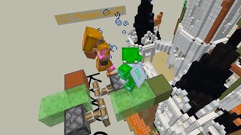 Funny moment. EggWars Mega Flying machine cubecraft bedrock minecraft エッグウォーズ キューブクラフト フライングマシーン