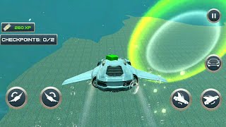 Underwater Stunts Car Flying Race Game screenshot 1