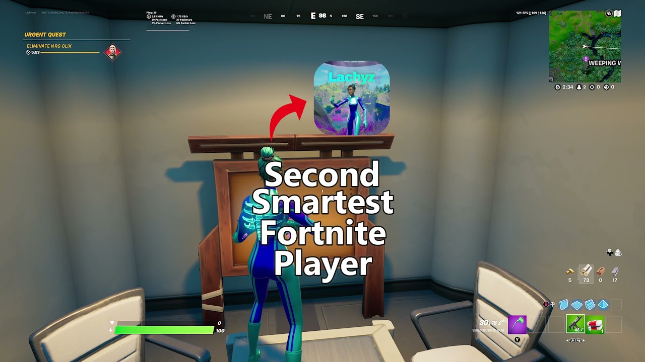 Second Smartest Fortnite Player