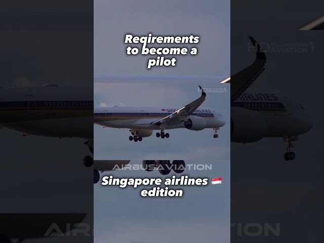 How to become a Singapore Airlines 🇸🇬 pilot ✈️ - #pilot #avgeeks #aviation #airline #planes class=