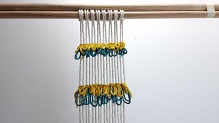 DIY Macrame knots| How to tie the runing rya knot| simple and easy for macrame beginners