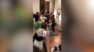 Moment youths break into $8M mansion, throw huge party